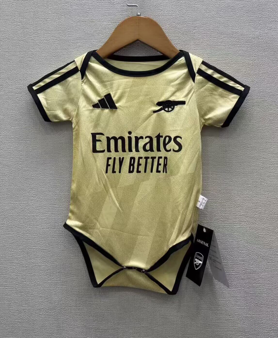 Arsenal 26/27 Baby Third Yellow Soccer Jersey